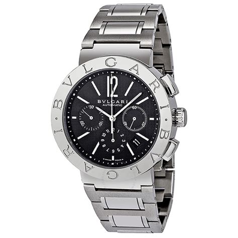 bvlgari men's watches stainless steel.